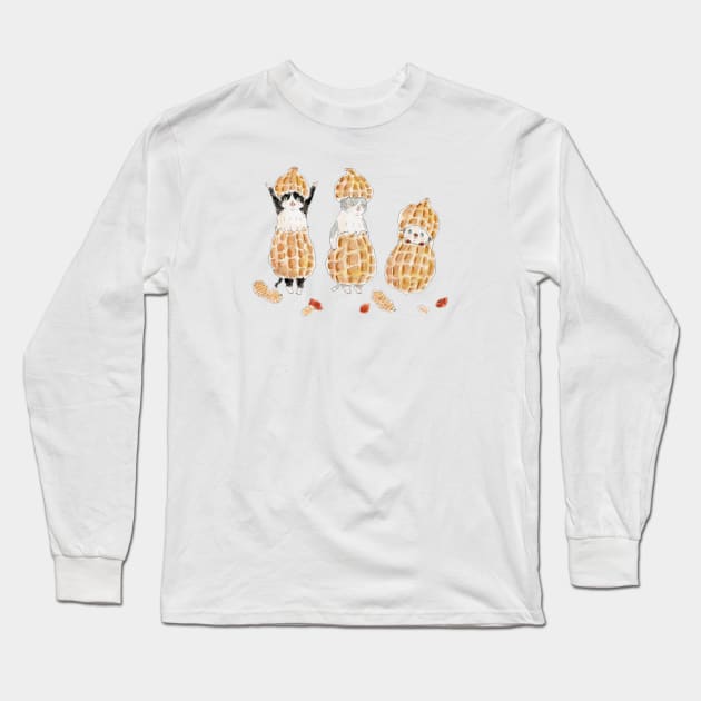 Peanuts Nyanco Long Sleeve T-Shirt by TOCOROCOMUGI